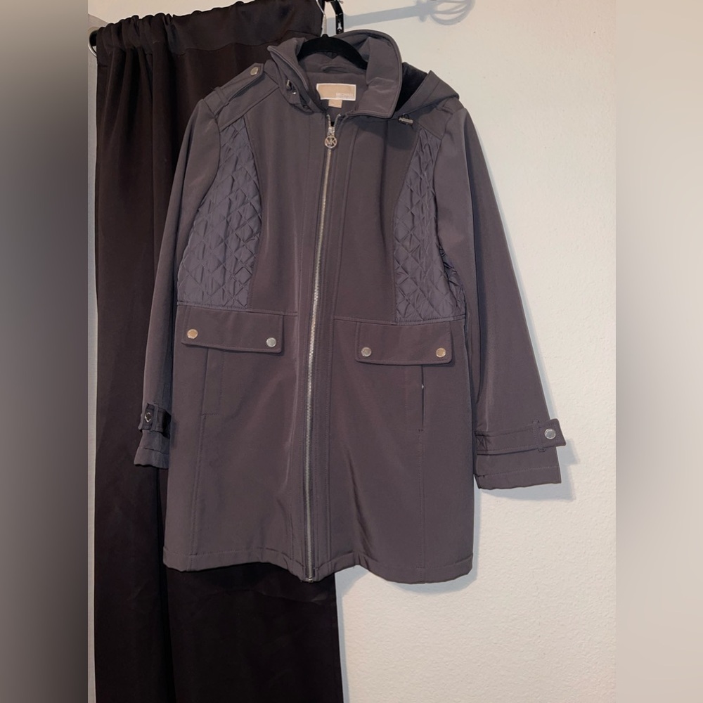 Michael Kors Long Coat Hooded Jacket